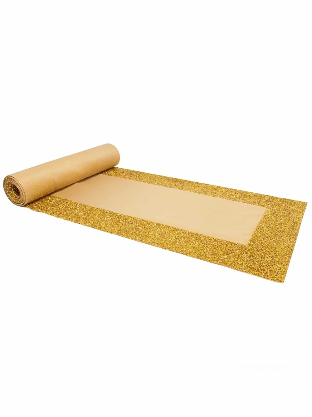 Sparkles Home Luminous Border Velvet Table Runner gold Rhinestone Trim 72